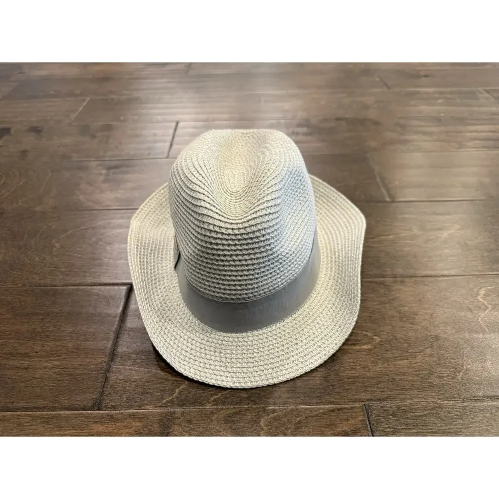 AMIANI Paper Ivory Fedora One Size Hat